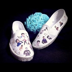 Dazzling custom made sneakers